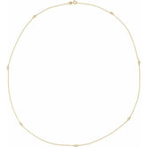 14K Yellow Gold 1 3/4 CTW Natural Diamond 7-Station 24" Necklace