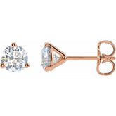 14K Rose Gold 1 1/5 CTW Lab-Grown Diamond Stud Earrings