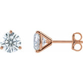 14K Rose Gold 2 CTW Lab-Grown Diamond Stud Earrings