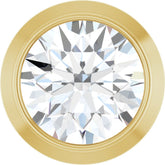 14K Yellow Gold 1/6 CT Natural Diamond Slide Pendant