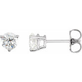 14K White Gold 3/4 CTW Natural Diamond Earrings