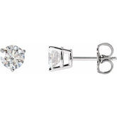 14K White Gold 1 CTW Natural Diamond Earrings