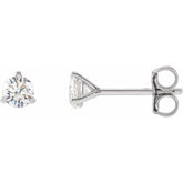 14K White Gold 1/10 CT Lab-Grown Diamond Stud Earrings