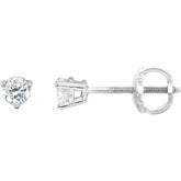 14K White Gold 1/5 CTW Natural Diamond Earrings