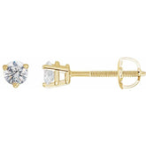 14K Yellow Gold 1/3 CTW Natural Diamond Earrings