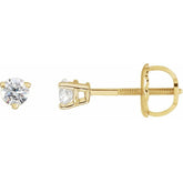 14K Yellow Gold .06 CTW Natural Diamond Earrings