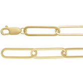 14K Yellow Gold-Filled 6.2 mm Paperclip-Style 20" Chain