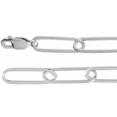 Sterling Silver 6.2 mm Paperclip-Style 20" Chain
