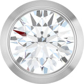 14K White Gold 1/4 CT Lab-Grown Diamond Slide Pendant