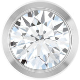 14K White Gold 1/3 CT Lab Grown Diamond Slide Pendant