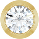 14K Yellow Gold 1/10 CT Lab-Grown Diamond Slide Pendant