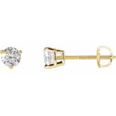 14K Yellow Gold 1/2 CTW Lab-Grown Diamond Earrings