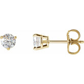 14K Yellow Gold 1/2 CTW Lab-Grown Diamond Earrings