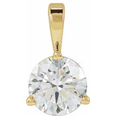14K Yellow Gold 5/8 CTW Natural Diamond Pendant