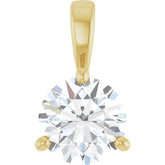 14K Yellow Gold 3/4 CTW Natural Diamond Pendant
