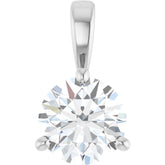 Sterling Silver 3/4 CTW Natural Diamond Pendant
