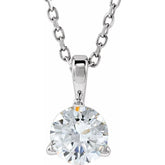 Platinum 1/2 CTW Natural Diamond 18" Necklace