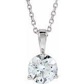Platinum 1 CTW Natural Diamond 18" Necklace