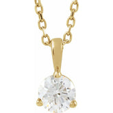 14K Yellow Gold 1/3 CTW Lab-Grown Diamond 18" Necklace