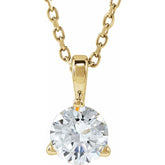 14K Yellow Gold 1/2 CTW Lab-Grown Diamond 18" Necklace