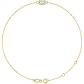 14K Yellow Gold Lab-Grown Diamond 6 1/2-7 1/2" Bracelet