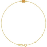 14K Yellow Gold Natural Citrine 6 1/2-7 1/2" Bracelet