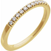 10K Yellow Gold 1/6 CTW Natural Diamond Stackable Ring