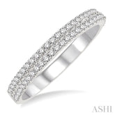 1/3 Ctw Round Diamond Wedding Band in 14K White Gold