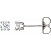 Sterling Silver 1/3 CTW Lab-Grown White Diamond Earrings