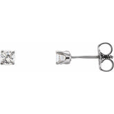 14K White Gold 1/5 CTW Lab-Grown Diamond Youth Earrings