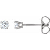 14K White Gold 1/5 CTW Natural Diamond Earrings