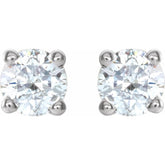 14K White Gold 1/4 CTW Natural Diamond Earrings