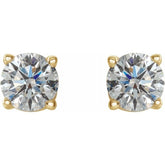 14K Yellow Gold 1/2 CTW Natural Diamond Earrings