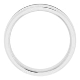 Platinum 3/8 CTW Natural Black Diamond Band