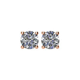 14K Rose Gold 1 CTW Natural Diamond Earrings