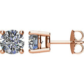 14K Rose Gold 2 CTW Natural Diamond Earrings