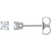 14K White Gold 1/4 CTW Natural Diamond Earrings