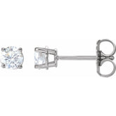 14K White Gold 1/2 CTW Natural Diamond Earrings