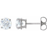 14K White Gold 1 1/2 CTW Natural Diamond Earrings
