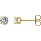 14K Yellow Gold 1/2 CTW Natural Diamond Earrings