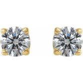 14K Yellow Gold 1/4 CTW Natural Diamond Earrings