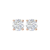 14K Rose Gold 2 CTW Natural Diamond Earrings