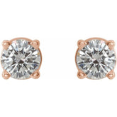 14K Rose Gold 1/3 CTW Natural Diamond Earrings