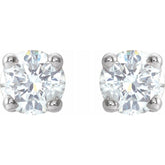 14K White Gold 1/5 CTW Natural Diamond Earrings