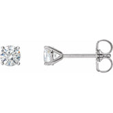 14K White Gold 1 1/2 CTW Natural Diamond Cocktail-Style Earrings