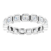Platinum 7/8 CTW Natural Diamond Eternity Band Size 5