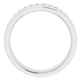 Platinum 3/8 CTW Natural Diamond Band