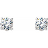 14K White Gold 1/2 CTW Natural Diamond Cocktail-Style Earrings