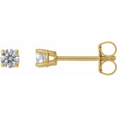 14K Yellow Gold 1/4 CTW Natural Diamond Earrings