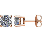 14K Rose Gold 2 CTW Natural Diamond Earrings
